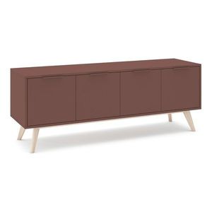 Matný TV stolík v terakotovej farbe 140x53x40 cm Campus – Marckeric vyobraziť