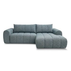 Modrá rohová pohovka (pravý roh/s leňoškou) Nesty – Bobochic Paris vyobraziť
