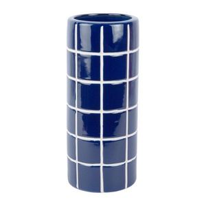 Modrá keramická váza (výška 30 cm) Retro Tiles – PT LIVING vyobraziť