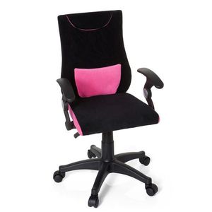 MID.YOU OTOČNÁ STOLIČKA PRE MLÁDEŽ, čierna, pink vyobraziť