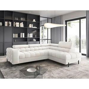 MID.YOU ROHOVÁ SEDAČKA, textil, biela vyobraziť