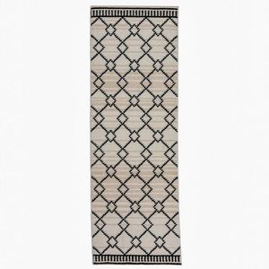 Flair Rugs TKANÝ KOBEREC, 80/230 cm čierna vyobraziť