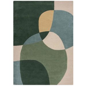 Flair Rugs VLNENÝ KOBEREC, 160/230 cm modrá, zelená vyobraziť