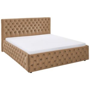 home24 ČALÚNENÁ POSTEĽ, 140/200 cm, svetlohnedá vyobraziť