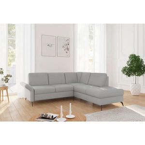 Sit & More ROHOVÁ SEDAČKA, textil, svetlosivá vyobraziť