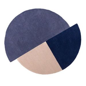 Flair Rugs VLNENÝ KOBEREC, 200/200 cm modrá vyobraziť