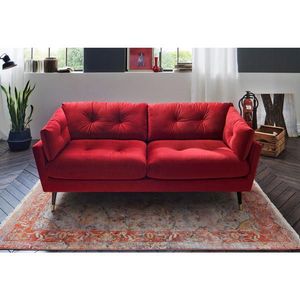 MID.YOU TROJMIESTNA POHOVKA, textil, tmavočervená vyobraziť