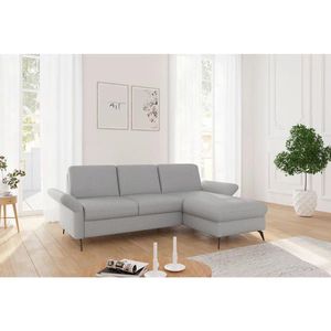 Sit & More ROHOVÁ SEDAČKA, textil, svetlosivá vyobraziť