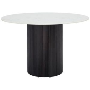 P & B JEDÁLENSKÝ STÔL, akácia, čierna, biela, 120/120/76 cm vyobraziť