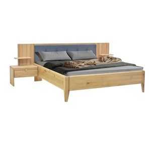 Linea Natura POSTEĽ S NOČNÝMI STOLÍKMI, 180/200 cm, antracitová, divoký dub vyobraziť