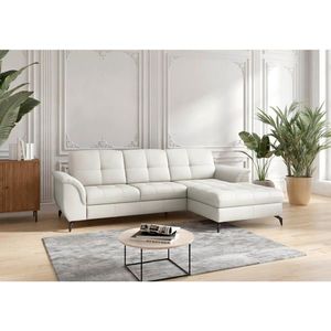 Sit & More ROHOVÁ SEDAČKA, koža, biela vyobraziť
