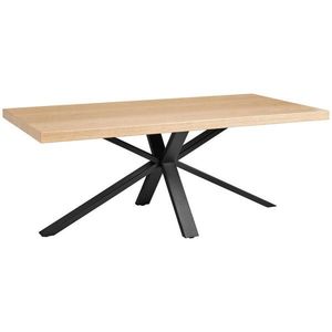MID.YOU JEDÁLENSKÝ STÔL, dub, prírodná farba, čierna, 200/100/76 cm vyobraziť