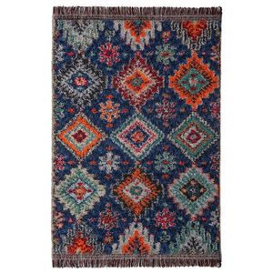 Flair Rugs KOBEREC S VYSOKÝM VLASOM, 133/190 cm tmavomodrá vyobraziť