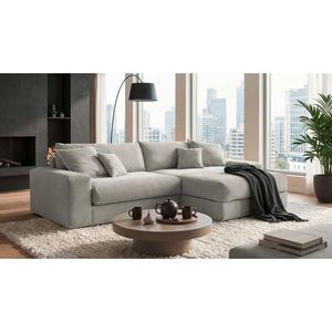 Livetastic ROZKLADACIA ROHOVÁ SEDAČKA, textil, béžová vyobraziť
