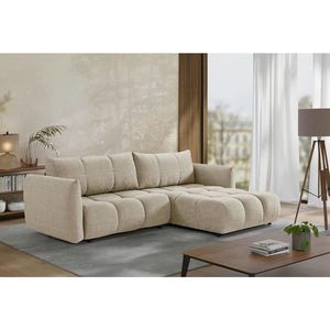 Livetastic ROZKLADACIA ROHOVÁ SEDAČKA, plast, textil, kompozitné drevo, cappuccino vyobraziť