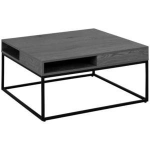 MID.YOU KONFERENČNÝ STOLÍK, čierna, farba jaseňa, kov, kompozitné drevo, 80/80/40 cm vyobraziť