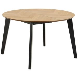 P & B JEDÁLENSKÝ STÔL, čierna, farba duba, 120/120/74, 5 cm vyobraziť