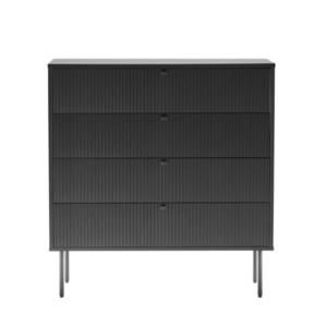 MID.YOU KOMODA, čierna, 90/95/40 cm vyobraziť