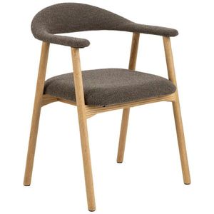 P & B STOLIČKA S PODRÚČKAMI, buklé, taupe vyobraziť