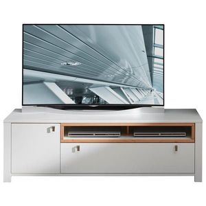 Landscape SKRINKA POD TV, buk, biela, farba buka, 162/51/47 cm vyobraziť