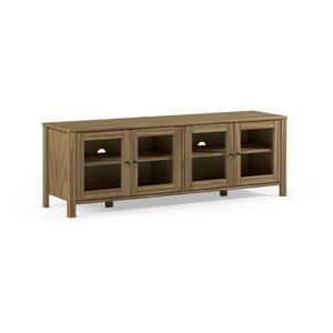 TV stolík z borovicového dreva v prírodnej farbe 150x50x40 cm Alessandra – Marckeric vyobraziť