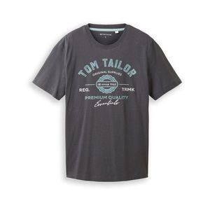 Tričko Tom Tailor s logom, tmavosivá vyobraziť