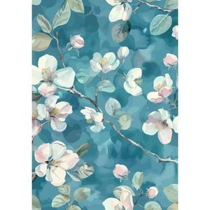 Modrý prateľný behúň 80x200 cm Bloom – Vitaus vyobraziť