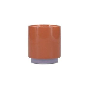 Oranžová/fialová kameninová šálka 270 ml Duo – ONA vyobraziť
