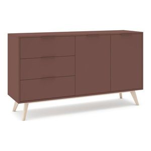 Matná komoda v terakotovej farbe 140x81x40 cm Campus – Marckeric vyobraziť