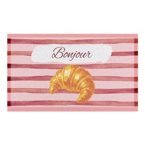 Rohožka z PVC 40x70 cm Croissant Bonjour – Artsy Doormats vyobraziť