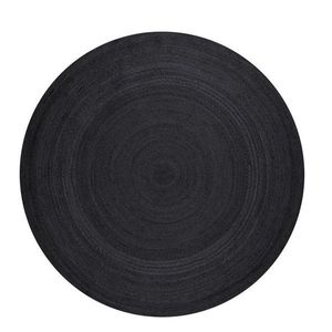 Čierny obojstranný/ručne tkaný jutový okrúhly koberec ø 100 cm Braided – Hanse Home vyobraziť