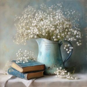 Tlačený obraz na plátne 32x32 cm Gypsophila – Styler vyobraziť