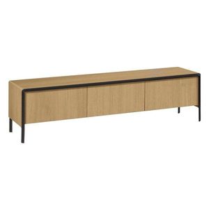 TV stolík v dekore duba v prírodnej farbe 180x50x43 cm Nadyria – Kave Home vyobraziť