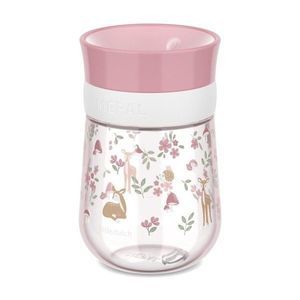 Svetloružový plastový detský hrnček 300 ml Fairy Garden – Mepal vyobraziť