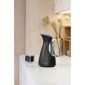 Čierna plastová termoska 1 l Alessia – Vialli Design vyobraziť