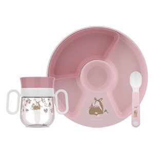 Plastová detská jedálenská súprava 3 ks Fairy Garden – Mepal vyobraziť