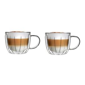 Sklenené šálky v súprave 2 ks na cappuccino 350 ml Tulip – Vialli Design vyobraziť