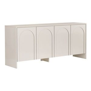 Krémovobiela komoda 180x80x45 cm Arlen – Kalune Design vyobraziť