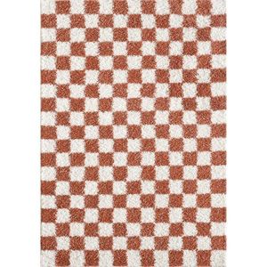Krémovobiely/v terakotovej farbe koberec 80x150 cm Grida – ESTE vyobraziť