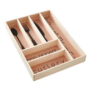 Drevený príborník do zásuvky v prírodnej farbe 30 x 42 cm Bessan – Premier Housewares vyobraziť