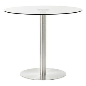Okrúhly jedálenský stôl so sklenenou doskou ø 90 cm Metropolitan – Premier Housewares vyobraziť