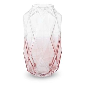 Ružová sklenená váza (výška 28 cm) Brice – Premier Housewares vyobraziť
