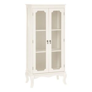 Biela vitrína 58x131x32 cm Marcella – Premier Housewares vyobraziť