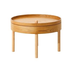 Okrúhly odkladací stolík v dekore borovice ø 60 cm Viborg – Premier Housewares vyobraziť