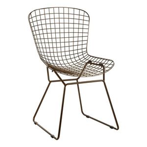 Kovová jedálenská stolička v bronzovej farbe District – Premier Housewares vyobraziť