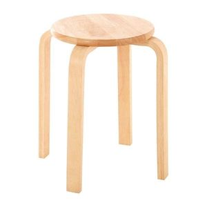Stolička z kaučukového dreva v prírodnej farbe Heva – Premier Housewares vyobraziť