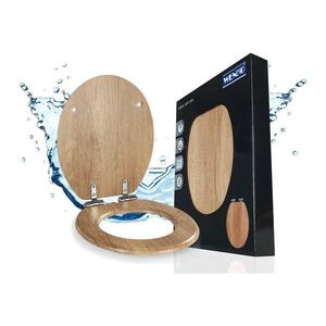 Záchodová doska s automatickým zatváraním 37 x 43 cm Oak – Wenko vyobraziť