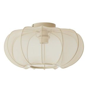 Krémovobiele stropné svietidlo s textilným tienidlom ø 40 cm Plumalia – Light & Living vyobraziť