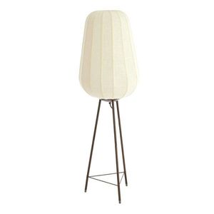 Biela stojacia lampa s textilným tienidlom (výška 133 cm) Bibury – Light & Living vyobraziť