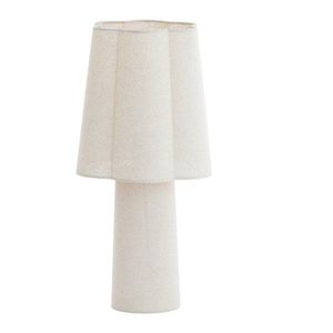 Biela stolová lampa s textilným tienidlom (výška 50 cm) Musaby – Light & Living vyobraziť